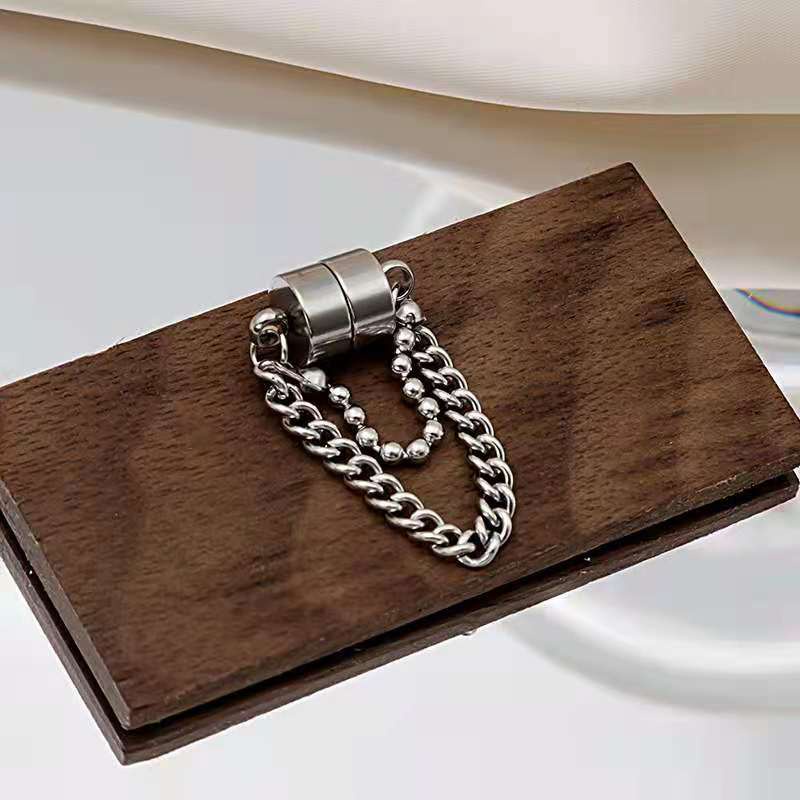 1 Khuyên tai chuỗi phong cách hiphop không cần xỏ lỗ