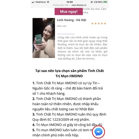 Serum mụn IIMONO sản phẩm chăm sóc da 6ml | BigBuy360 - bigbuy360.vn