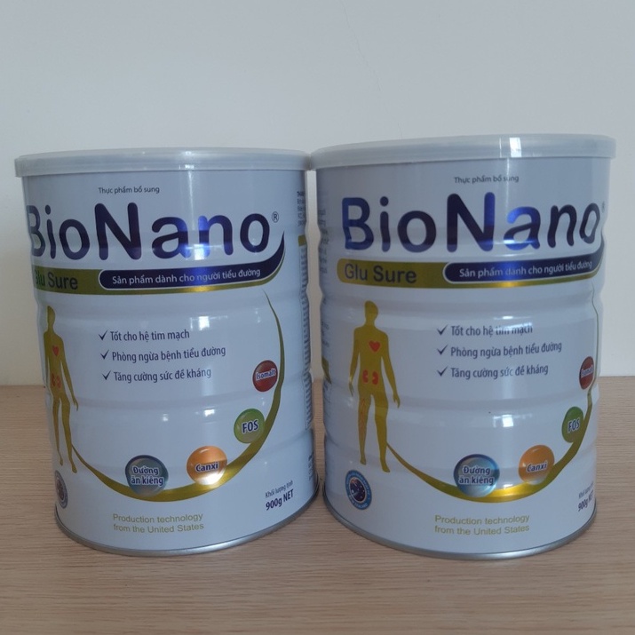 COMBO 2 LON SỮA TIỂU ĐƯỜNG BIO NANO 900GR GIÚP ỔN ĐỊNH ĐƯỜNG HUYẾT.