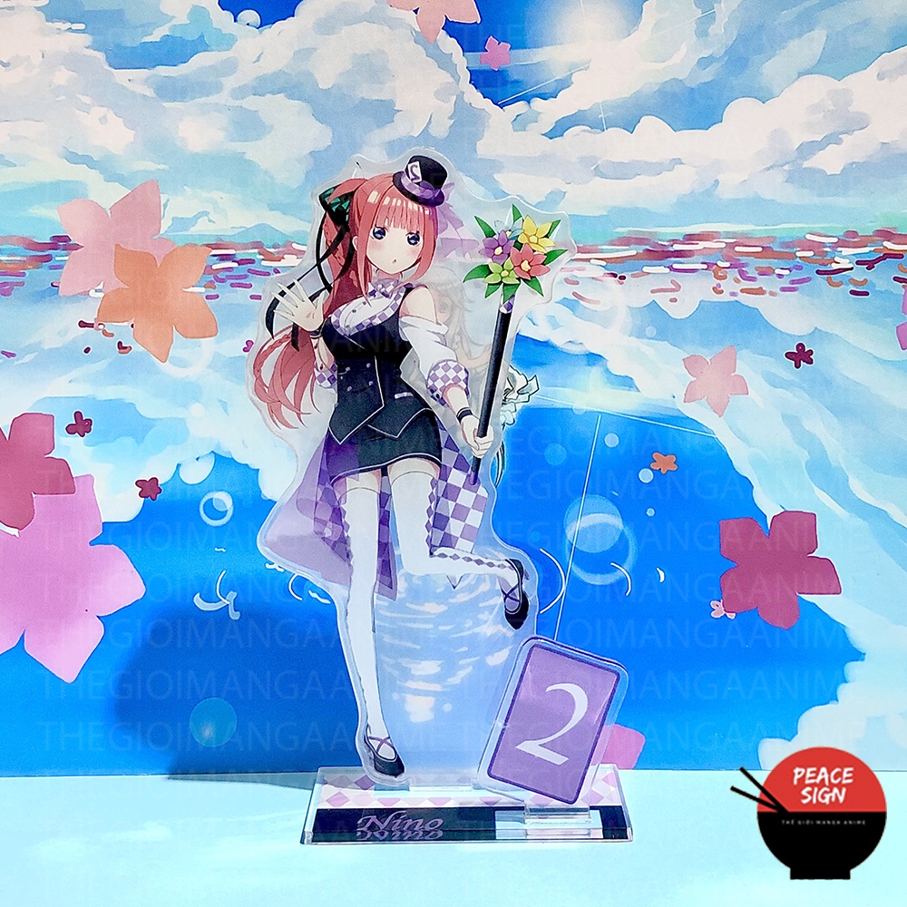 Mô hình nhân vật standee Gotoubun No Hanayome ver ẢO THUẬT in hình Nhà Có Năm Nàng Dâu anime chibi mica acrylic