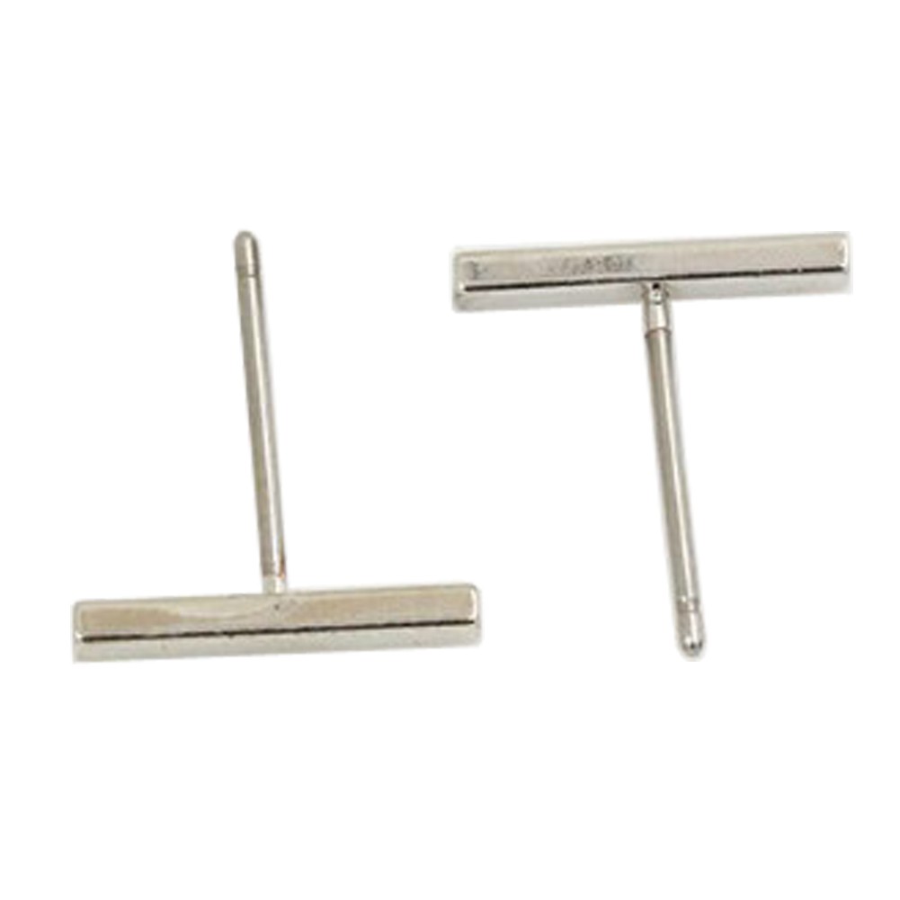 Khuyên tai dạng đường thẳng bằng đồng thiết kế dễ phối đồ tiện dụng