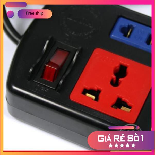 Ổ Cắm LIOA 6 ổ, 1 công tắc 2200W - Model : 3D3S32  và 3D3S52