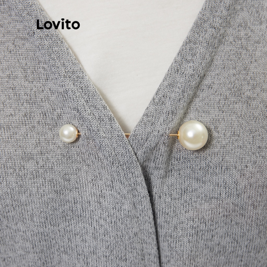 Lovito Bộ 5 trâm ngọc trai L233L166 (Vàng)