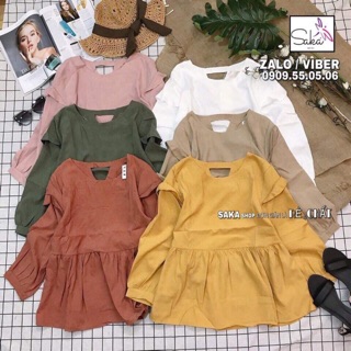 Áo babydoll dáng rộng dễ thương