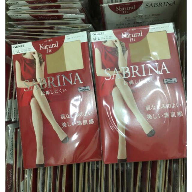 Quần tất Sabrina Natural/Shape Fit Nhật Bản màu da chân, màu đen size M L