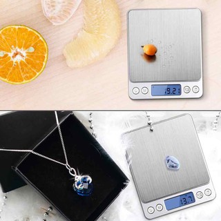 CÂN TIỂU LY ĐIỆN TỬ MINI NHÀ BẾP, CÂN ĐIỆN TỬ NHÀ BẾP 500 gr/0,01 gr + 3 KG/0.1 GR TẶNG KÈM KHAY ĐỰNG ĐỒ VÀ 2 VIÊN