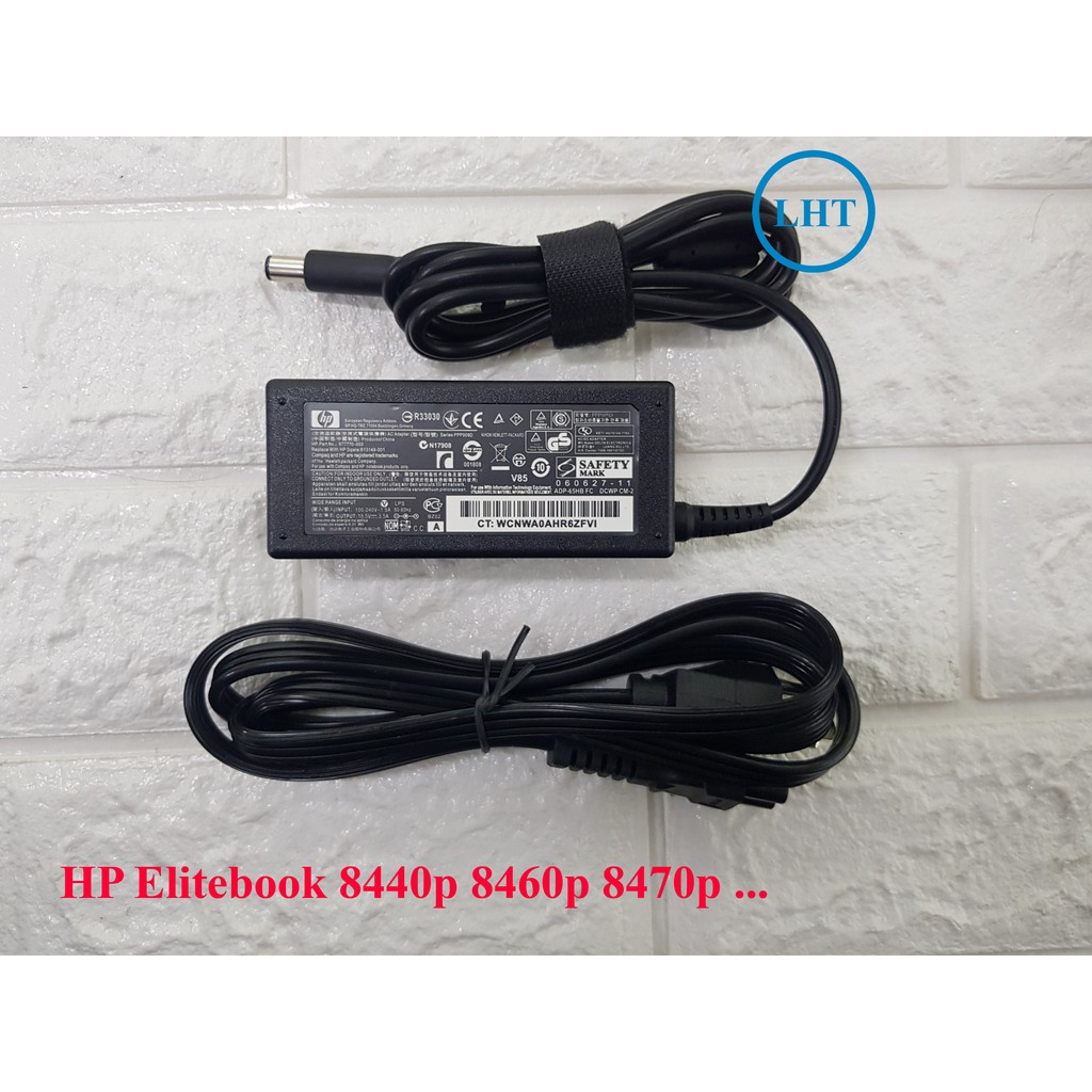 Sạc Laptop HP Elitebook 8440p OUTPUT 18.5V - 3.5A (65W) Chân Kim To kích thước 7.4mm x 5.0mm - Nhập Khẩu