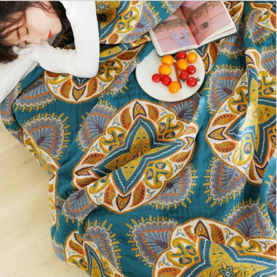 HOT🔴TH Chăn Thu vải Xô Cotton Sợi tre Organic_Dòng Cao cấp siêu kháng khuẩn