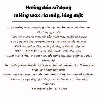 Miếng dán tẩy lông mặt Veet (đủ bill bay air)