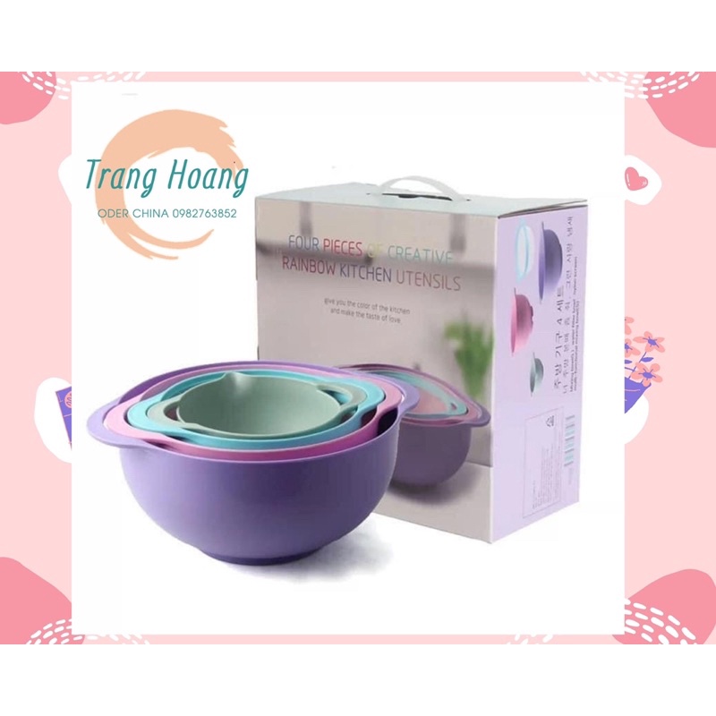 Set bát rổ nhà bếp đa năng cao cấp RAINBOW