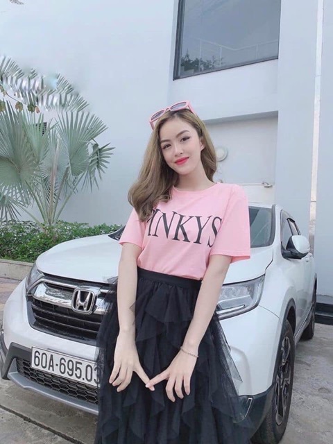 áo thun form rộng unisex pinkys