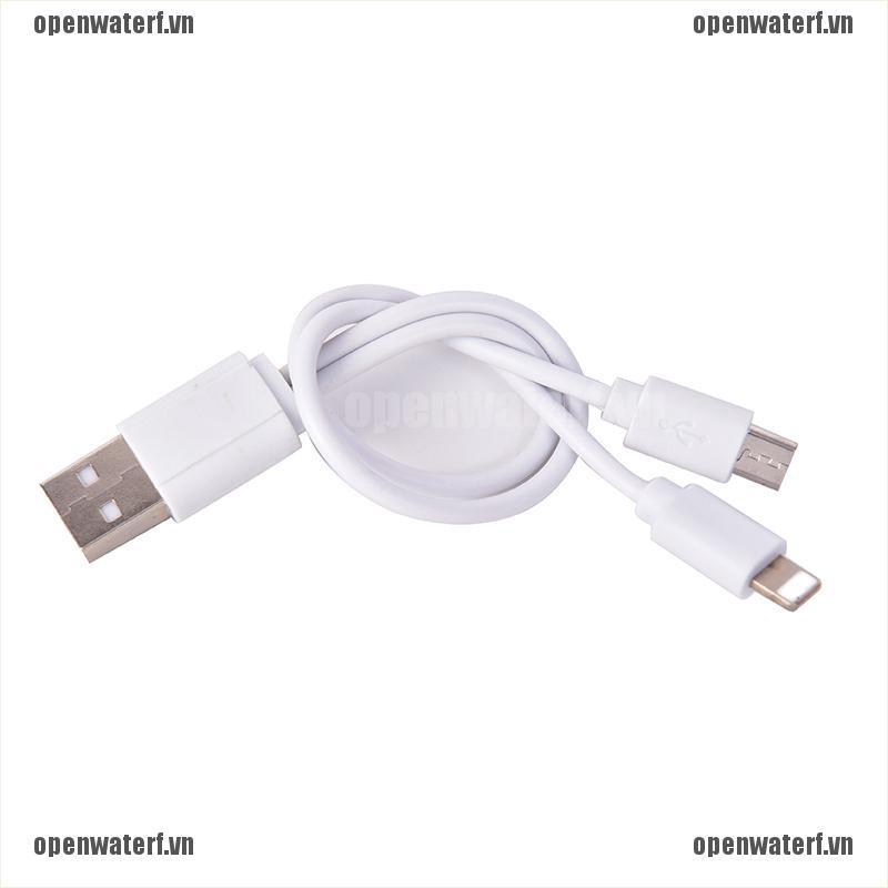 Cáp Sạc Nhanh 2 Trong 1 Cho Iphone Samsung Mp3