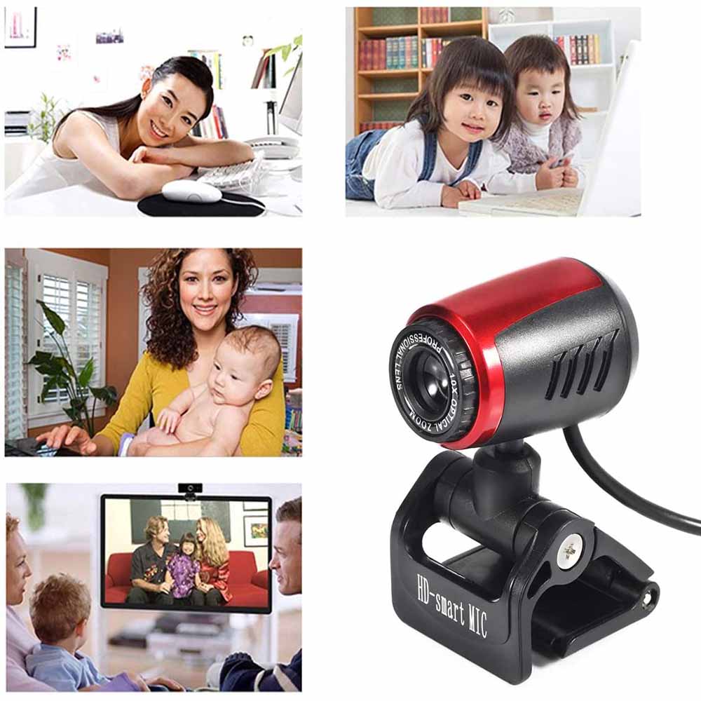 Webcam USB 2.0 có thể xoay kèm micro cho máy tính/Laptop | BigBuy360 - bigbuy360.vn