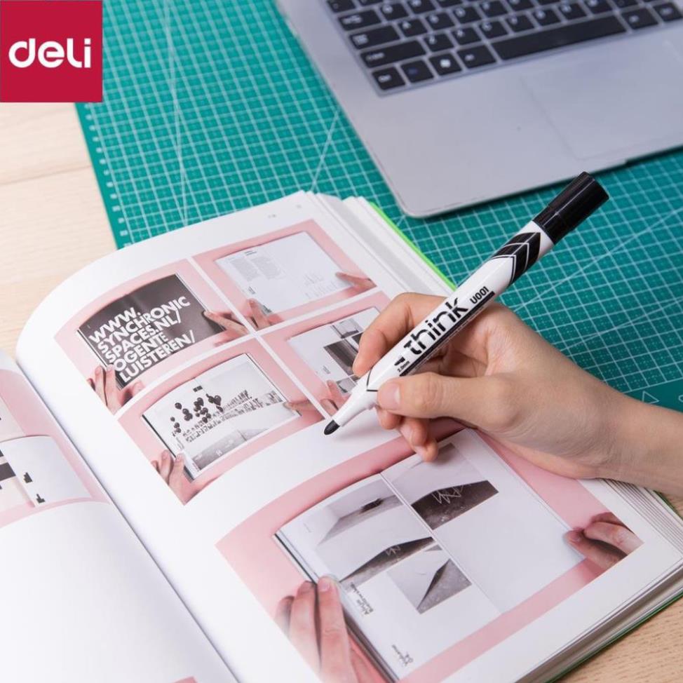 Bút dạ viết bảng Deli - xóa được - Mực xanh/đen/đỏ - 1 chiếc – EU00120/ EU00130 / EU00140