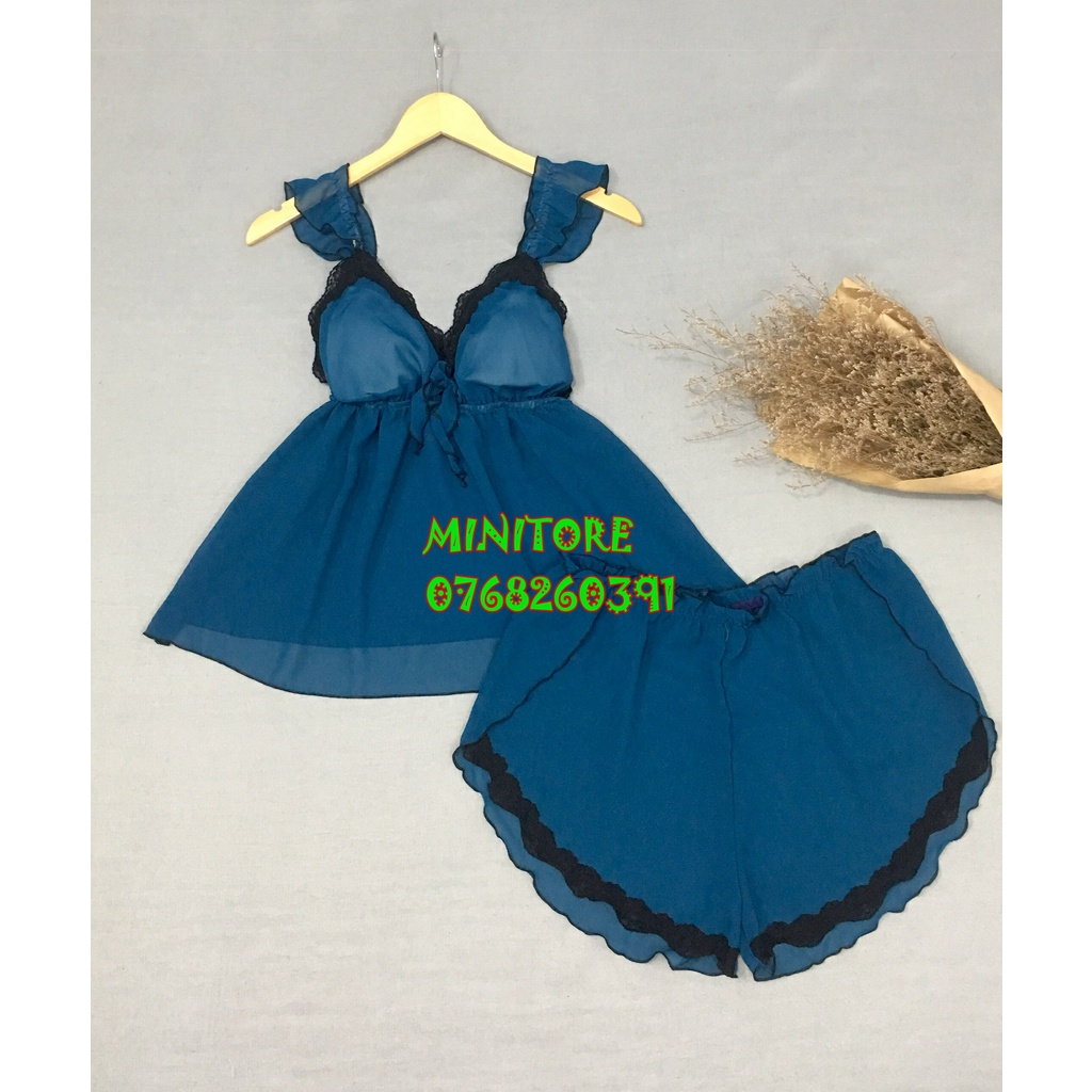 [SIZE 60-90KG] BỘ VOAN BIGSIZE CÓ MÚT, VOAN MỊN MÁT MỎNG GỢI CẢM - Bigsize voan cánh tiên
