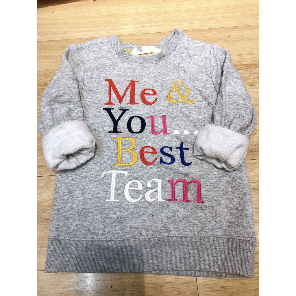 Áo nỉ HM ghi Me You Best Team cho bé trai và bé gái