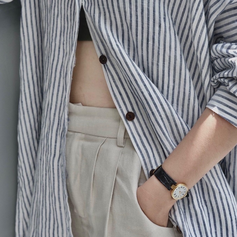 Đầm Sơ Mi - Linen - Rie Dress - PHUTA