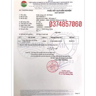 túi 10 chiếc khẩu trang KF94 DC mask