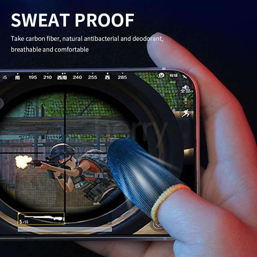 2 cái Màn hình cảm ứng chống thấm mồ hôi Găng tay chơi game ngón tay cót PUBG COD Call Of Duty Legend Mobile Legend Survival State Cốt ngón tay chơi game không trượt