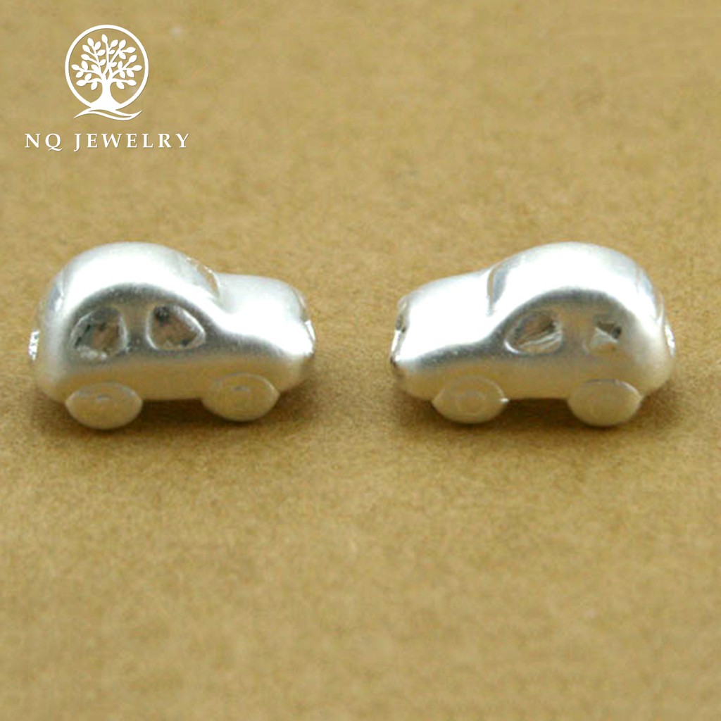 Charm bạc mô hình 3D xe hơi xỏ ngang - NQ Jewelry