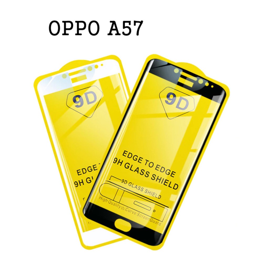 Kính cường lực Oppo A57/ F3 lite Full màn 9D cao cấp, siêu cứng, siêu mượt tặng kèm giấy lau màn hình