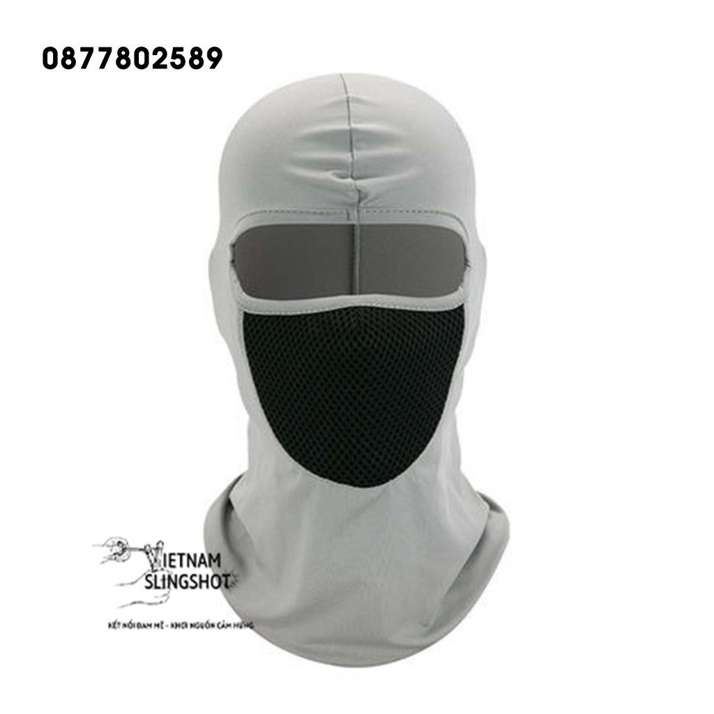 [KPT] Đồ Phượt, Khăn Trùm Đầu Ninja Điều Hòa Ari MÀU ĐEN Cao Cấp - Mặt Nạ Chống Nắng, Chống Tia Uv Đi Xe Máy
