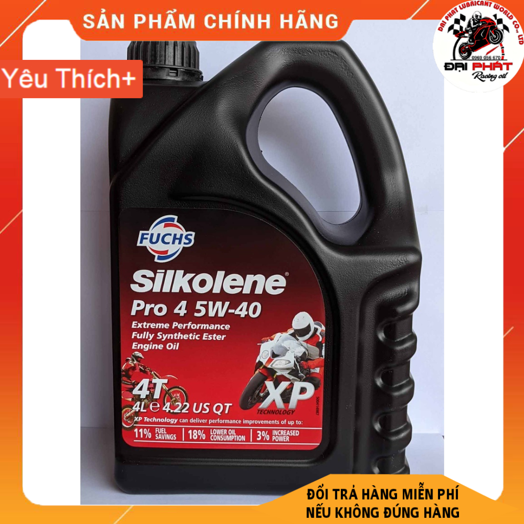 Nhớt Fuchs Silkolense 5W40 Tổng Hợp Nhập Khẩu Anh ( 1L ,4L )