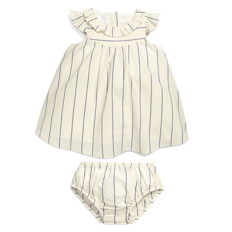 Đầm bé gái ALL THE BABY vải cotton 9 tháng - 3 tuổi