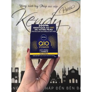 Kem nuôi dưỡng chống nhăn NIVEA Q10 POWER ANTI – RIDES FERMETE ( ban đêm )