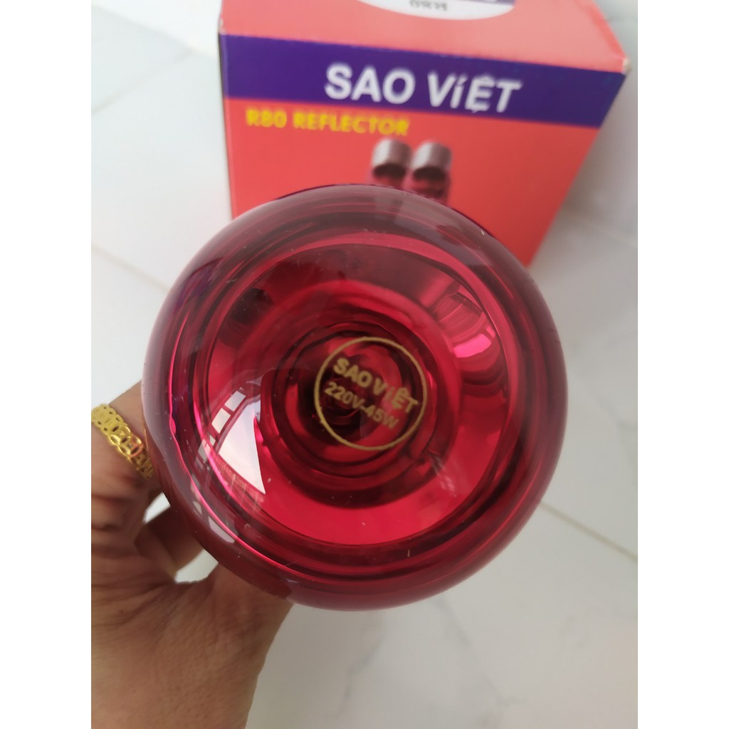 Bóng hồng ngoại sưởi cho gia súc, gia cầm, vật nuôi Sao Việt 45W-75W