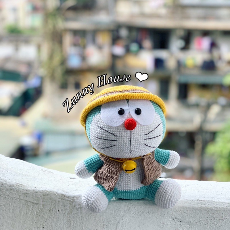 Thú bông bằng len - Doraemon