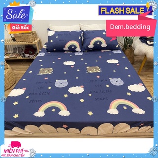 Ga trải giường bo chun bọc đệm[1m8x2m,2mx2m2]MẪU CẦU VỒNG