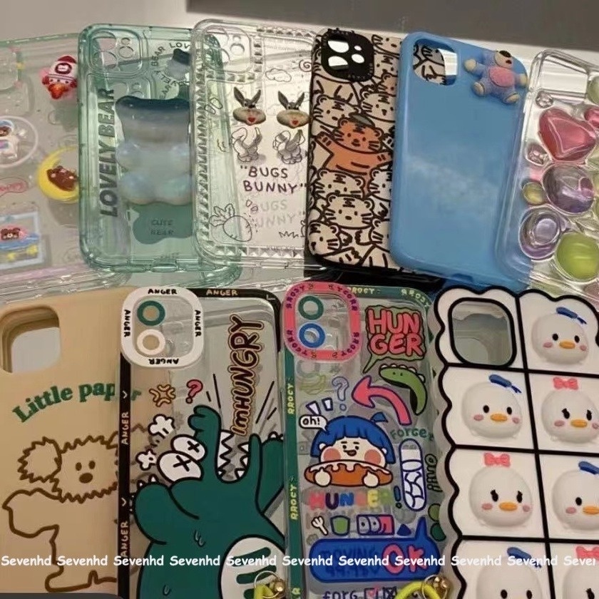 Ốp điện thoại TPU hoạ tiết hoạt hình thích hợp cho iPhone 12 11 8plus 7plus 6 6s Plus 8 7 XR X 11Pro Max XS MAX