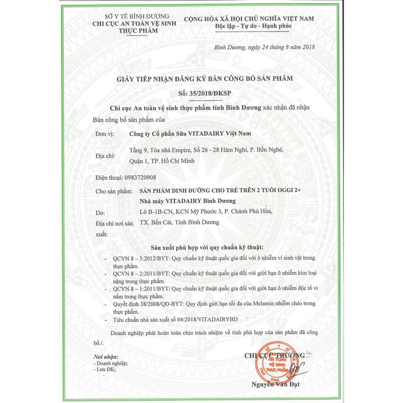 Sữa bột OGGI Oggi Gold suy dinh dưỡng  date 2023