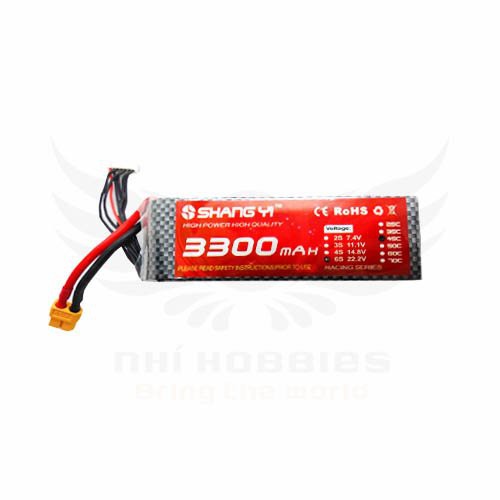 Pin Lipo ShangYi 22.2v 6s 3300mAh 45C