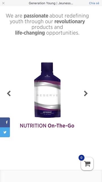 Gel trái cây reserve jeunesse tăng cường sức khoẻ chống oxi hoá