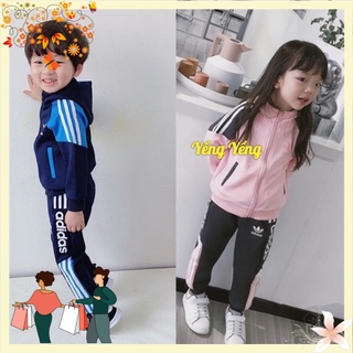 Sbt219 - bộ nỉ umi das phối hồng xanh cho bé trai gái
