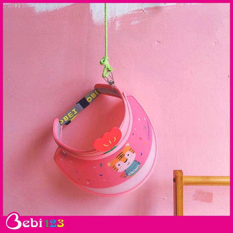 Nón nửa đầu du lịch, mũ đi biển hình thú siêu yêu cho bé