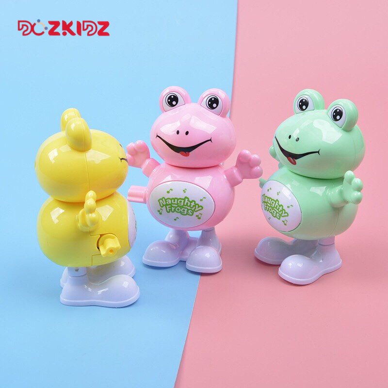 Đồ chơi con ếch chạy cót ngộ nghĩnh cho trẻ từ 6 tháng tuổi trở lên – Dozkidz