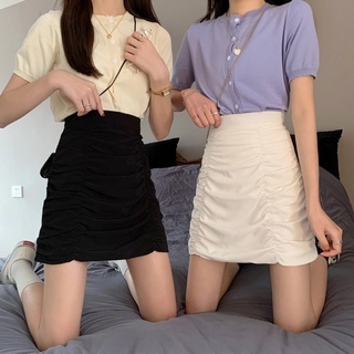 Chân váy ngắn nữ, chân váy nhún tầng, váy ôm body kiểu dáng chữ A xinh xắn - Alice Store