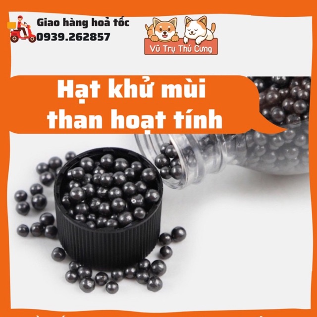 Hạt khử mùi cát mèo, Hạt khử mùi than hoạt tính cát vệ sinh mèo