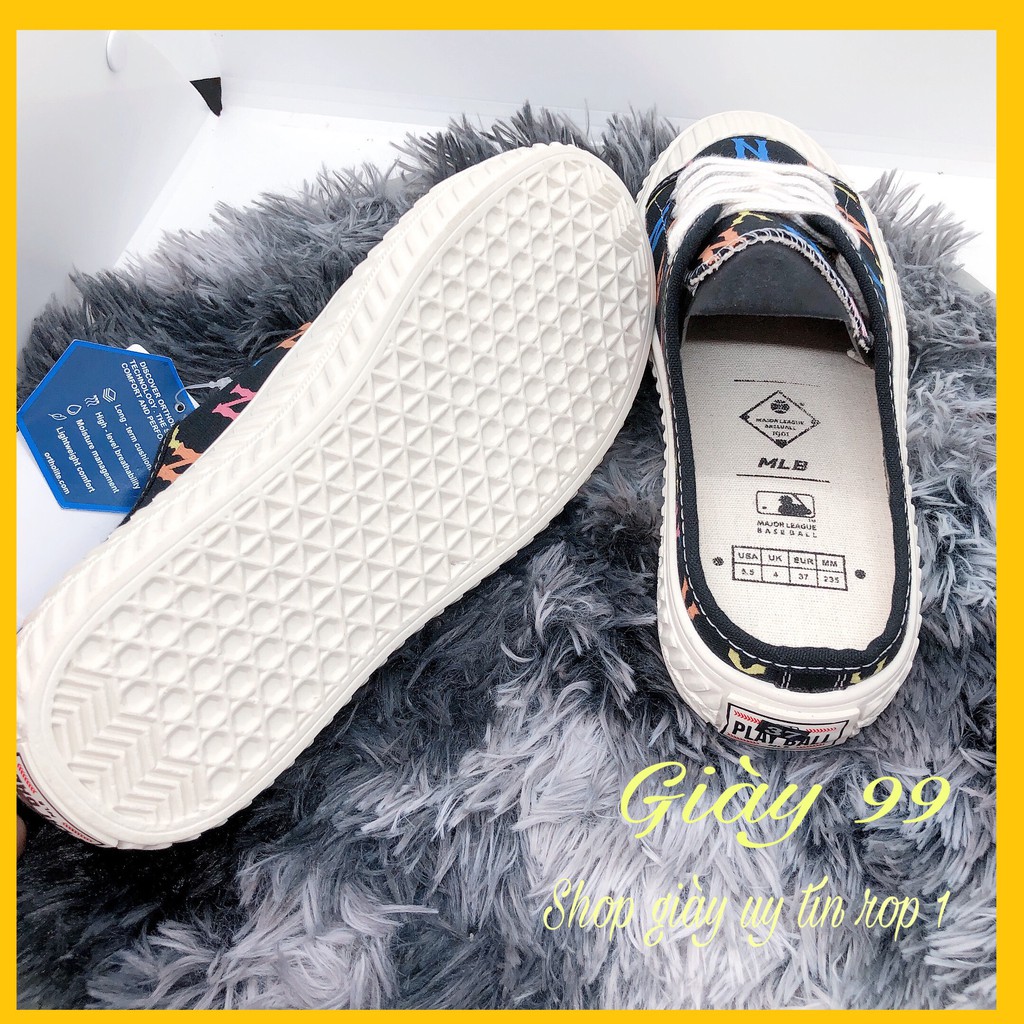 Giày Sneaker Nữ Sục Đạp Gót N,Y Đen Họa Tiết - Giày 99 | BigBuy360 - bigbuy360.vn