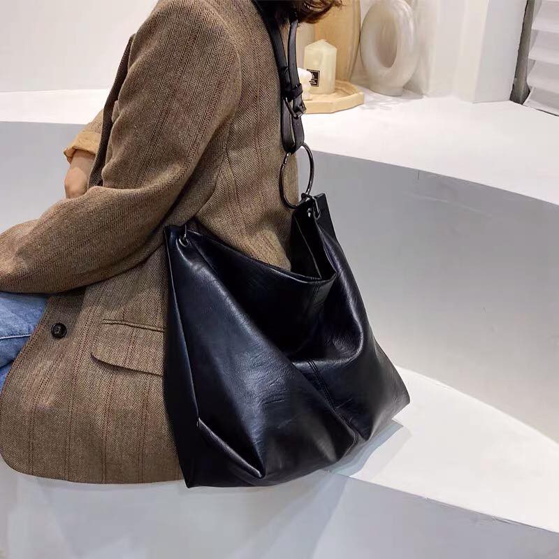 Túi tote da mềm đeo vai đựng A4 thoải mái P053