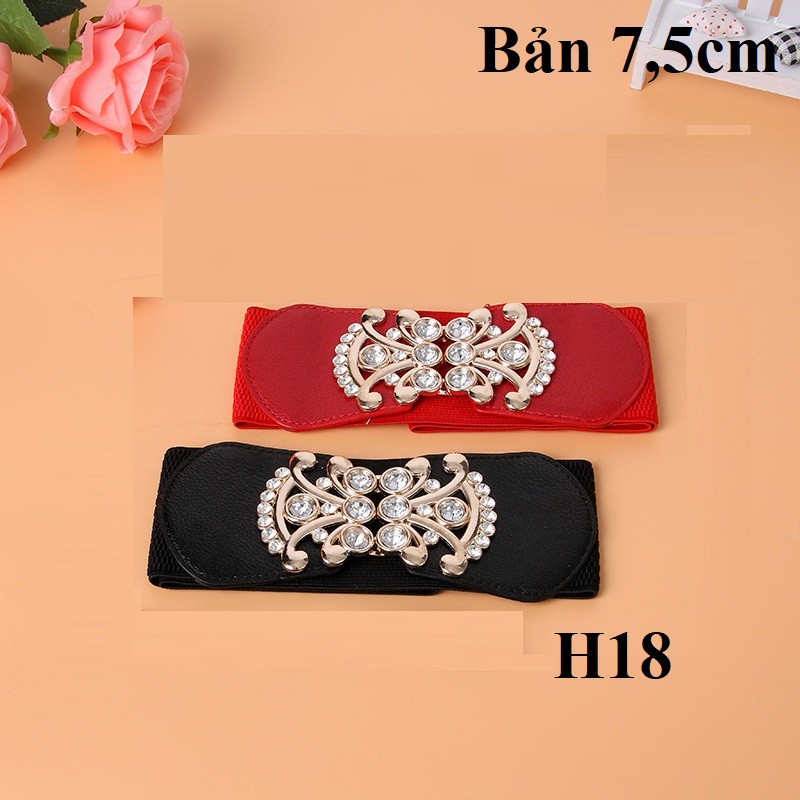 Đai váy thanh lịch bản to 7,5cm H27