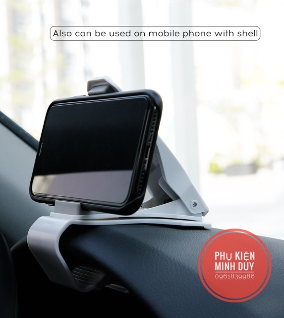 Bộ đế giữ điện thoại dùng trong xe hơi Baseus Mouth Car Holder (Mount Clip, Clamp Adjustable Phone Holder Stand)