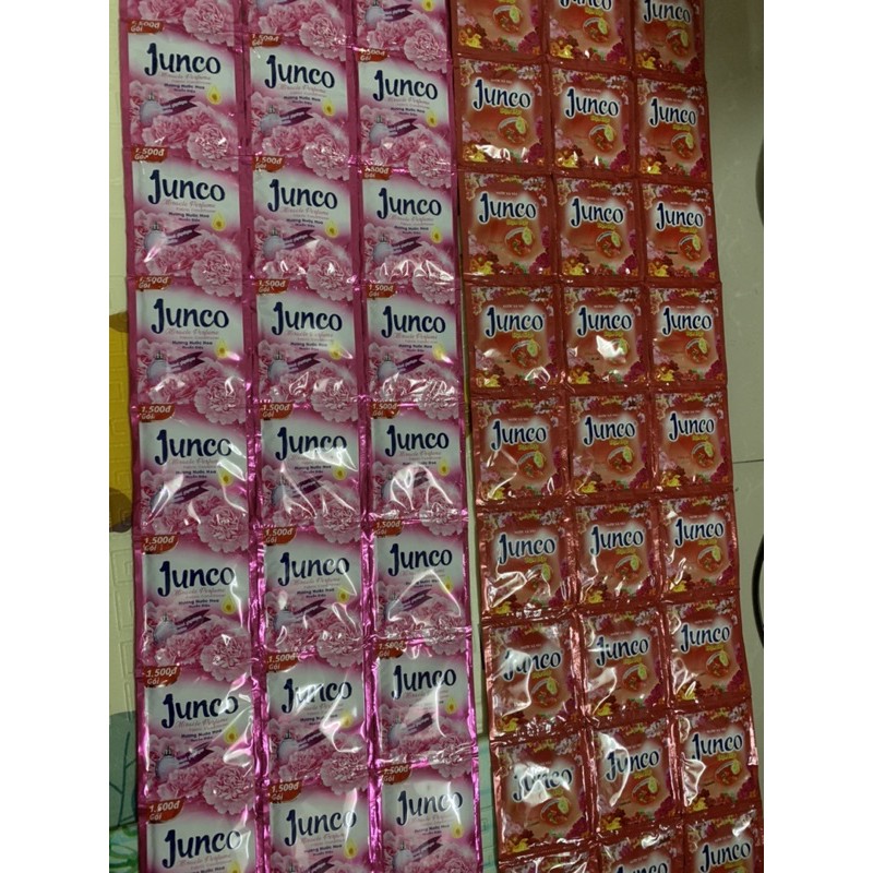 Dây 10 gói nước xả vải Junco 4 mùi