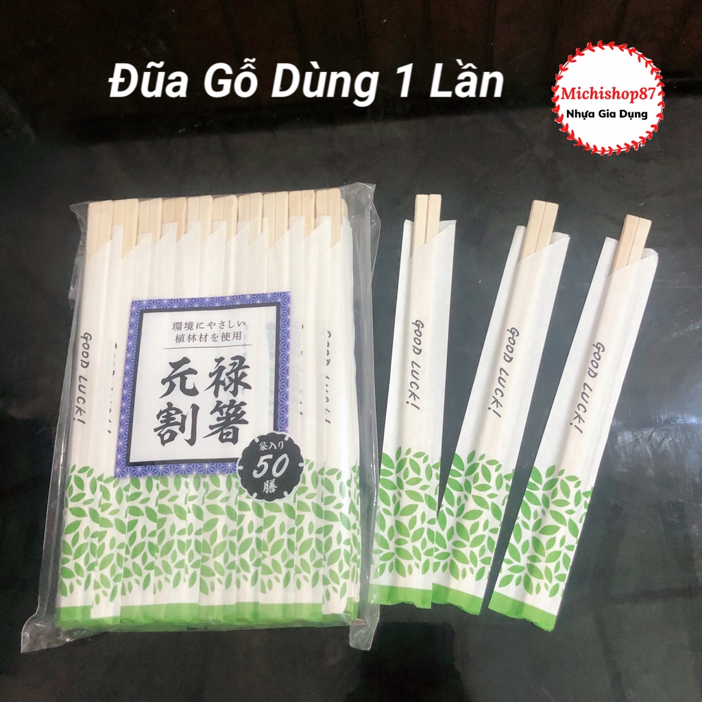 Set 10 Đôi Đũa Gỗ Dùng 1 Lần Hàng Xuất Nhật Loại Đẹp An Toàn Tiện Lợi