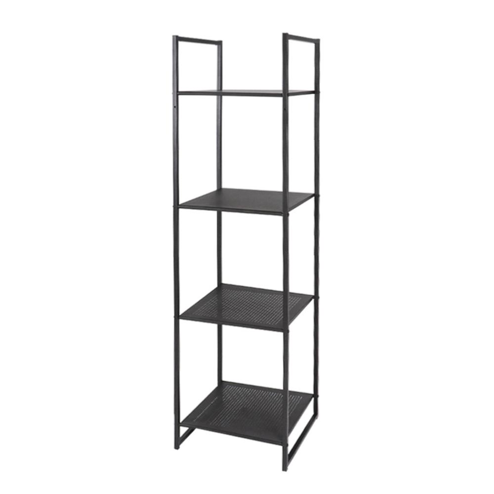HomeBase FURDINI Kệ 4 tầng bằng thép VITT MOCCA W39,5xH150xD39,5cm màu đen
