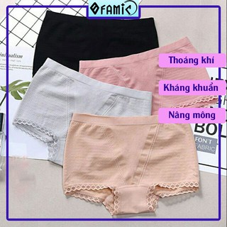 Quần Lót Đùi Nữ ❤️𝑭𝑹𝑬𝑬𝑺𝑯𝑰𝑷❤️ Quần chip đùi nâng mông kháng khuẩn ất nhật