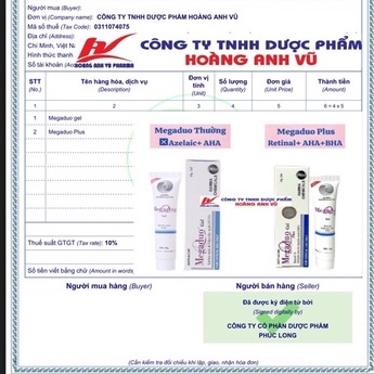 MEGADUO &amp; MEGADUO PLUS (CHÍNH HÃNG KÈM HOÁ ĐƠN VAT) - GEL MỤN, THÂM VÀ DƯỠNG DA